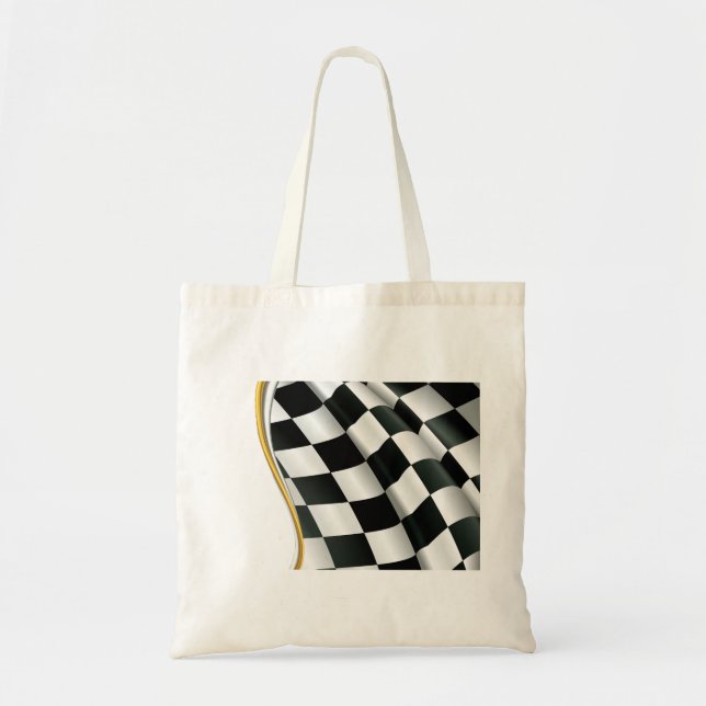 Chequered Flag Tote Bag (Front)