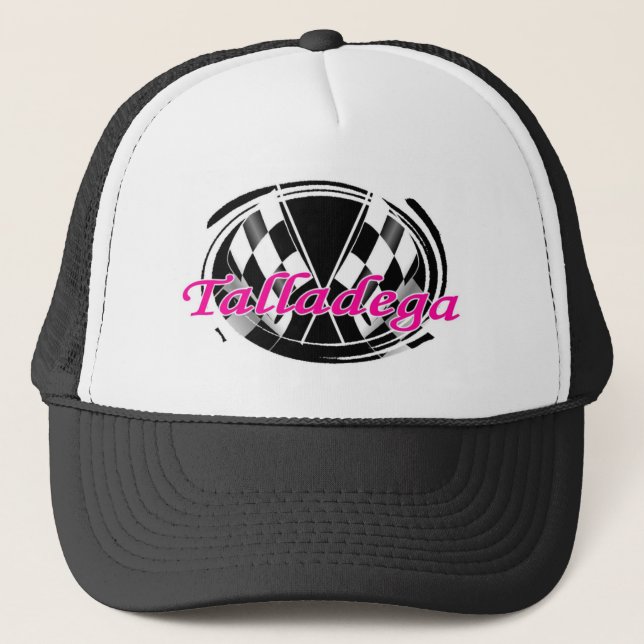 chequered flag trucker hat (Front)
