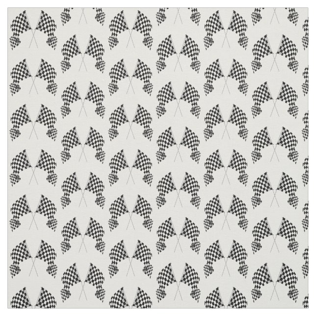 Chequered Flags Design Fabric (Swatch)