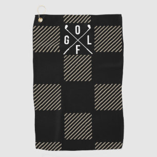 Chequered golf towel