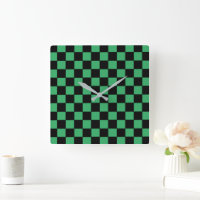 Chequered Green and Black