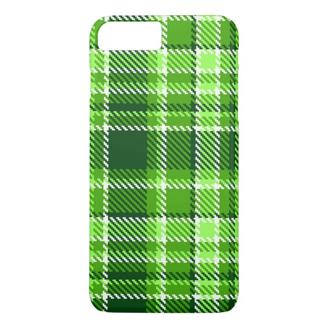 Chequered Green Colour Pattern Case-Mate iPhone Case (Back)