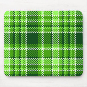 Chequered Green Colour Pattern Mouse Pad