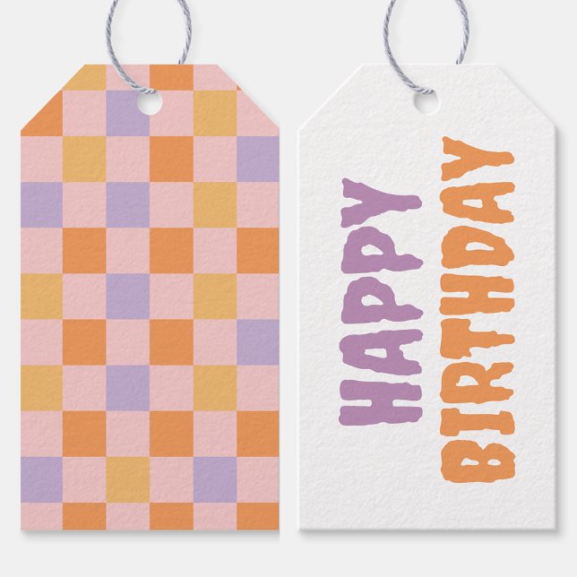 Chequered Halloween  Gift Tags (Creator Uploaded)