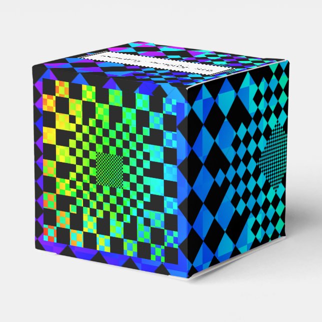 Chequered Illusion by Kenneth Yoncich Favour Box (Back Side)