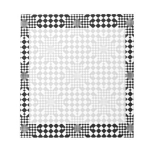 Chequered Illusion by Kenneth Yoncich Notepad