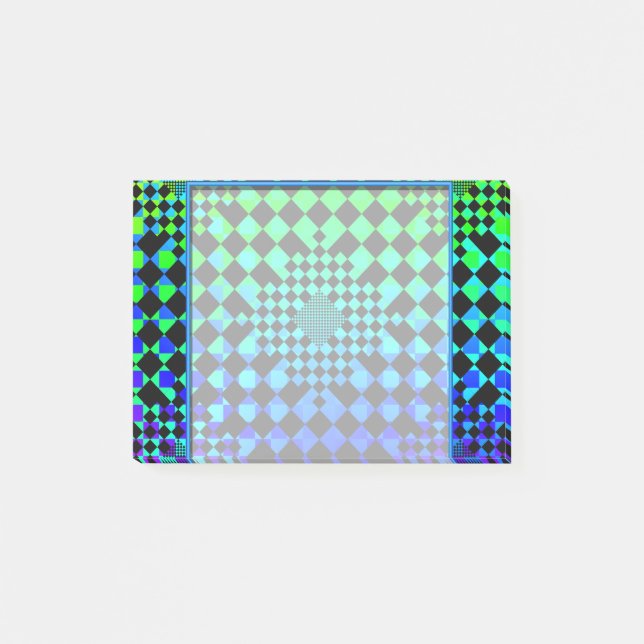Chequered Illusion by Kenneth Yoncich Post-it Notes (Front)