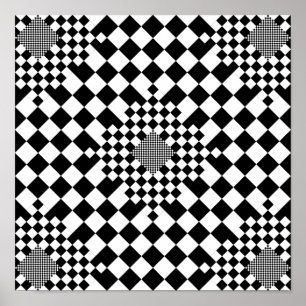 Chequered Illusion by Kenneth Yoncich Poster