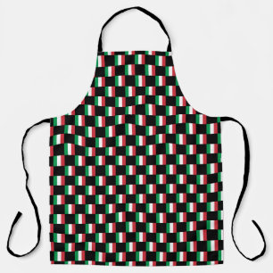 Chequered Italy Flag Pattern  Apron