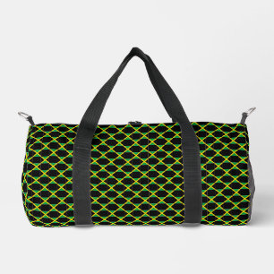 Chequered Jamaica Flag Pattern Duffle Bag