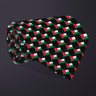 Chequered Jordan Flag Pattern Tie