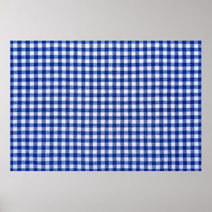 Chequered kitchen cloth. Well seen pattern and tex Poster