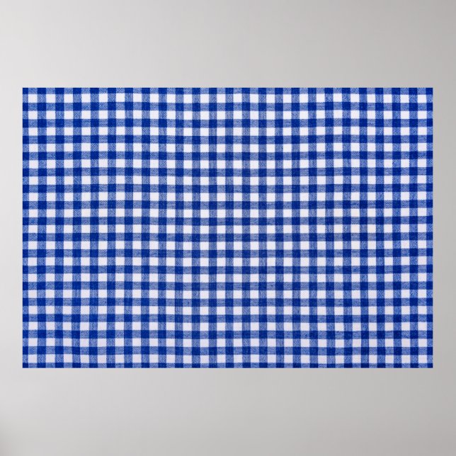 Chequered kitchen cloth. Well seen pattern and tex Poster (Front)