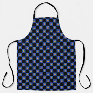Chequered Kosovo Flag Pattern  Apron