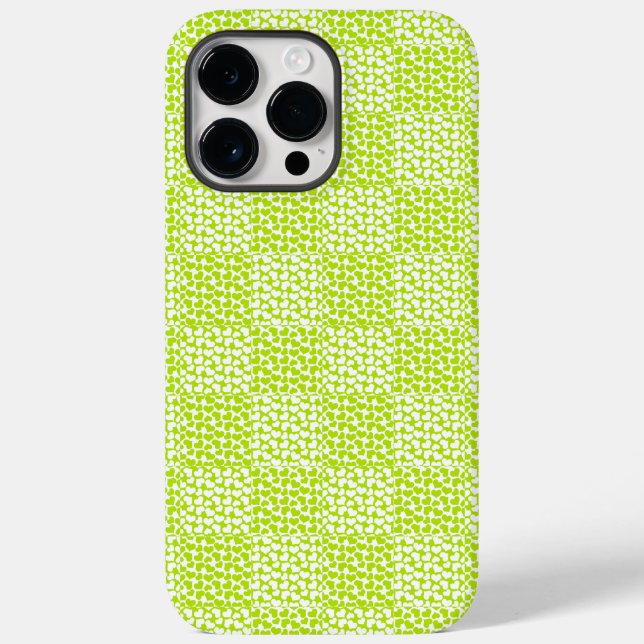 Chequered Love in Lime Green and White  Case-Mate iPhone Case (Back)