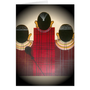 Chequered Maasai Family Portrait