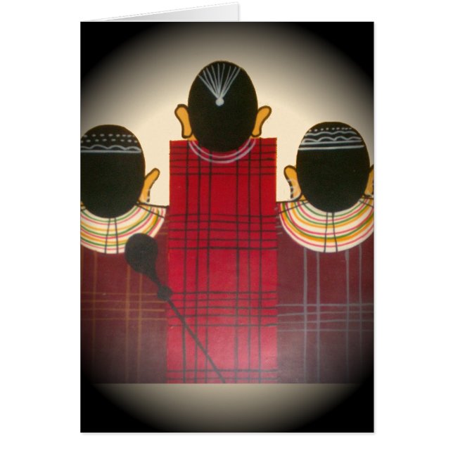 Chequered Maasai Family Portrait (Front)