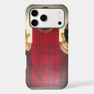 Chequered Maasai Family Portrait   Abstract Herita