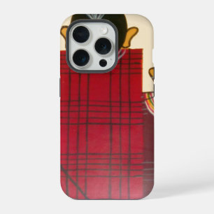 Chequered Maasai Family Portrait Abstract Herita iPhone 15 Pro Case