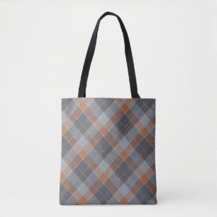 Chequered material tartan pattern textile texture tote bag
