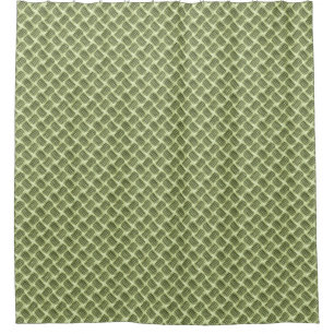 Chequered Metal Stainless Steel Flooring Texture Shower Curtain