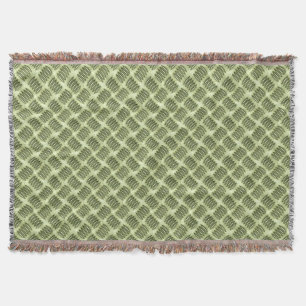 Chequered Metal Steel Flooring Diagonal Texture Throw Blanket