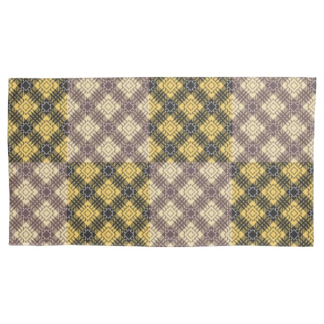 Chequered Pattern.02 Pillowcase (Front-Left)