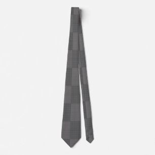 Chequered Pattern 04x4w DGrey BG Tie
