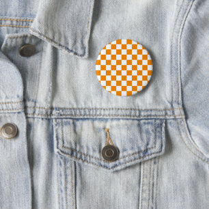 Chequered Pattern 6 Cm Round Badge