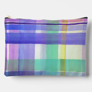 Chequered Pattern Accessory Pouch