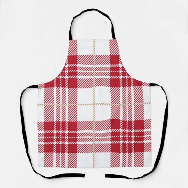 Chequered pattern apron (Front)