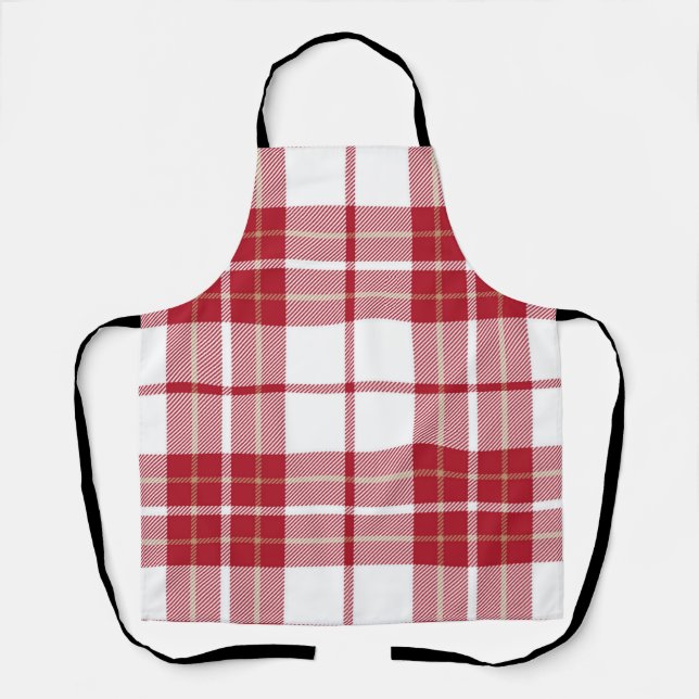 Chequered pattern apron (Front)
