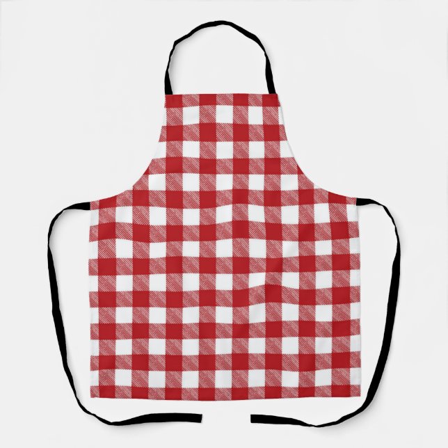 Chequered pattern apron (Front)
