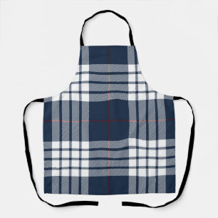 Chequered pattern apron