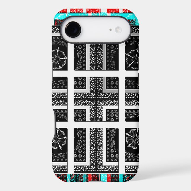 Chequered Pattern Art Print (Back)