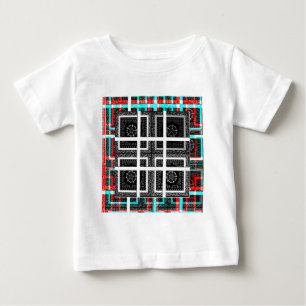 Chequered Pattern Art Print Baby T-Shirt