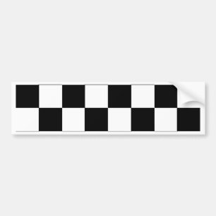 Chequered Pattern Bumper Sticker