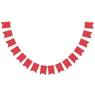 Chequered pattern bunting