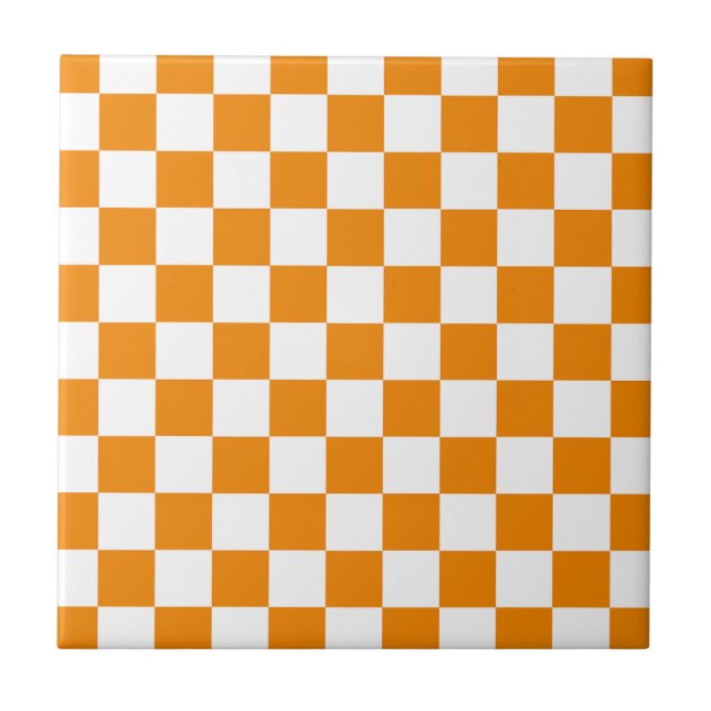 Chequered Pattern Ceramic Tile (Front)