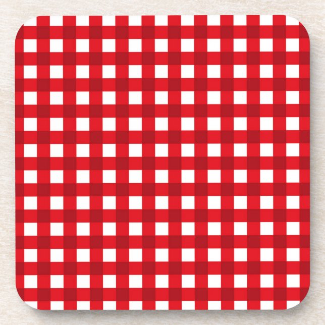 Chequered pattern coaster (Front)