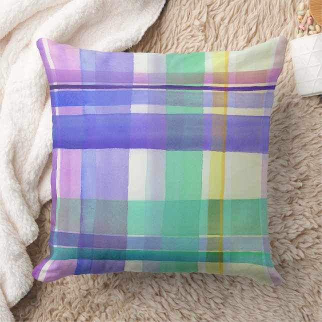 Chequered Pattern Cushion (Blanket)