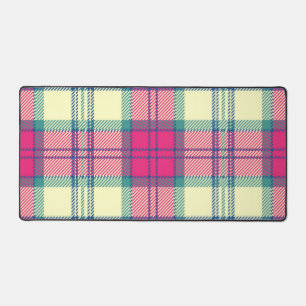 Chequered pattern desk mat
