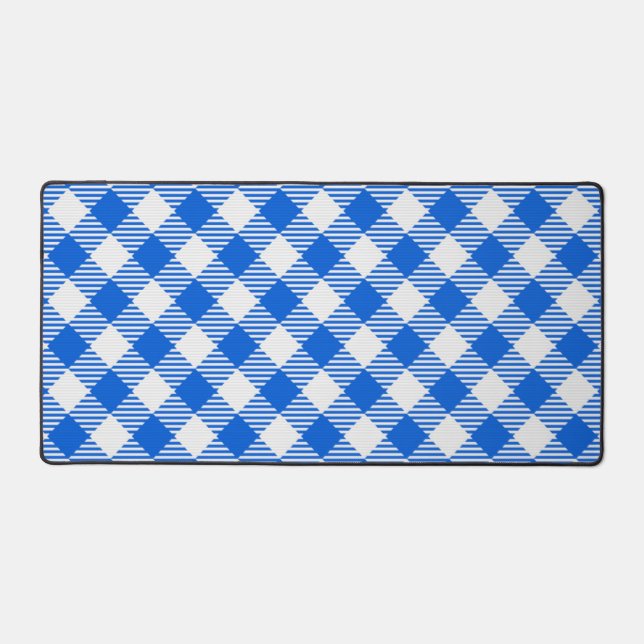 Chequered pattern desk mat (Front)