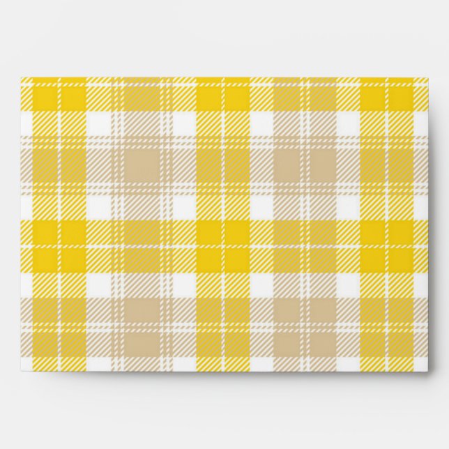 Chequered pattern envelope (Front)