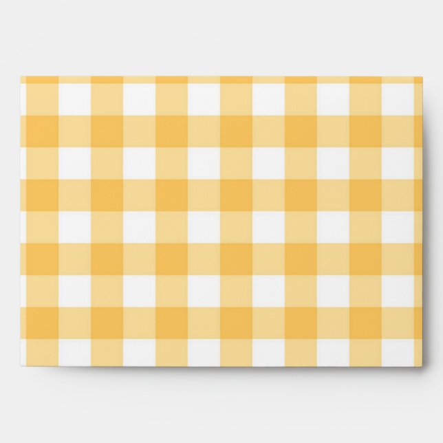 Chequered pattern envelope (Front)