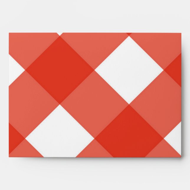 Chequered pattern envelope (Front)