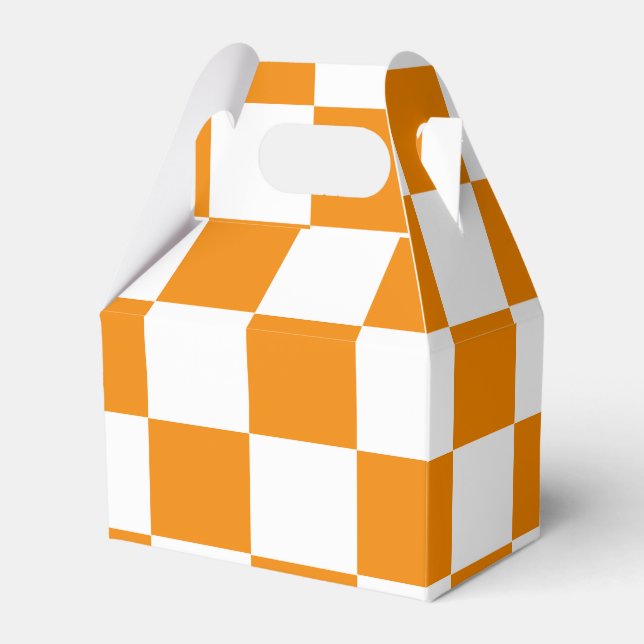 Chequered Pattern Favour Box (Front Side)