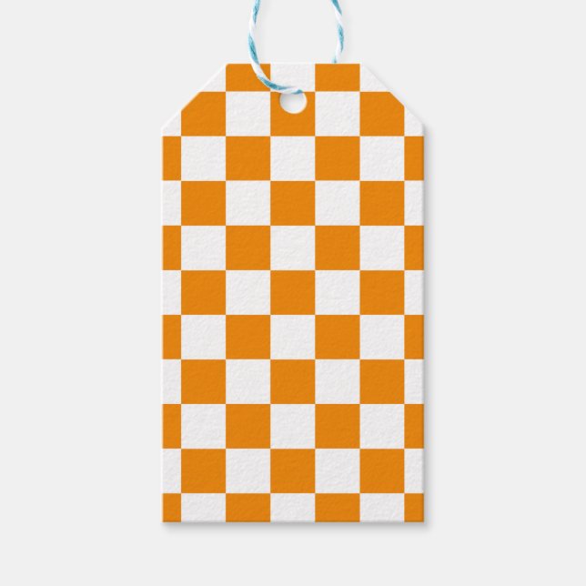 Chequered Pattern Gift Tags (Front)