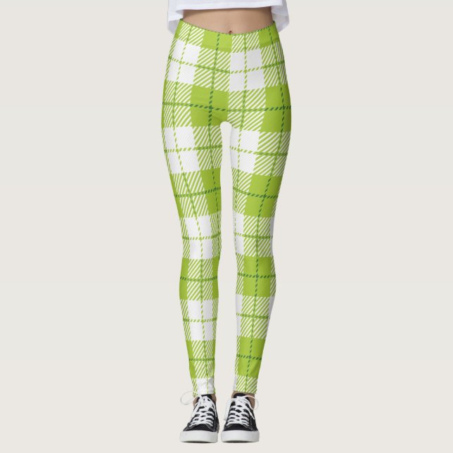Chequered pattern leggings (Front)