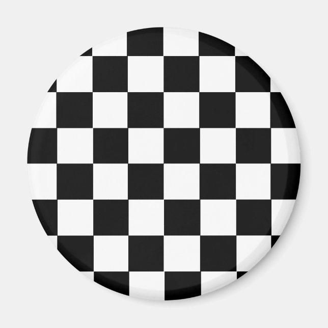 Chequered Pattern Magnet (Front)